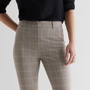 Editor High Waisted Plaid Skinny Pant